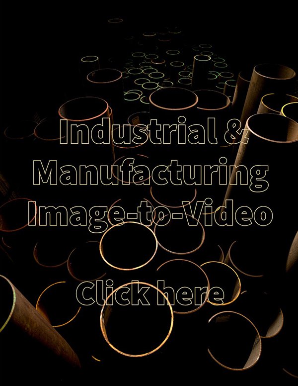 An abstract overhead view of various industrial metal pipes with glowing circular openings against a dark background.